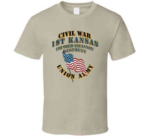 Load image into Gallery viewer, Civil War - 1st Kansas Colored Infantry Regiment - Usa X 300 T Shirt
