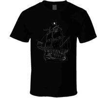 Load image into Gallery viewer, Pirate Ship - W Pirate Flag - Silhouette X 300 T Shirt

