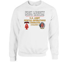 Load image into Gallery viewer, Army - Fort Liberty North Carolina - Us Army Special Operations Command (usasoc) - Ssi - Dui X 300 T Shirt
