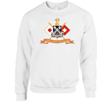 Load image into Gallery viewer, Army - 43rd Signal Battalion W Signal Branch - Br - Ribbon - Dui X 300 Classic T Shirt, Crewneck Sweatshirt, Hoodie, Long Sleeve
