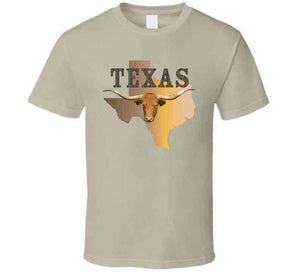 Texas - Rattler Skin -texas State Map W Longhorn X 300 Classic T Shirt, Crewneck Sweatshirt, Hoodie, Long Sleeve