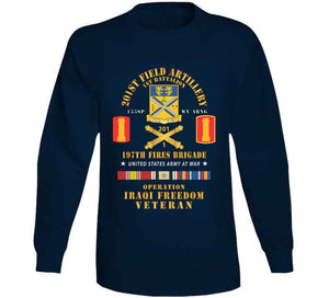 Army - 1st Battalion, 201st Artillery, 197th Fires Bde - Operation Iraqi Freedom Veteran X 300 T Shirt