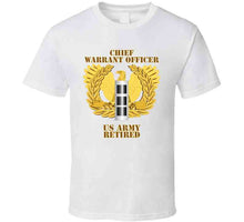 Load image into Gallery viewer, Army - Emblem - Warrant Officer - Cw3 - Retired T Shirt
