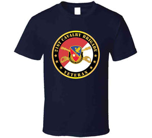 21st Cavalry Brigade - Veteran - Red - White X 300 T Shirt