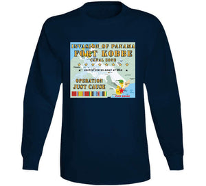 Invasion Of Panama - Just Cause - Fort Kobbe - Cz W Svc Ribbons W Map X 300 T Shirt