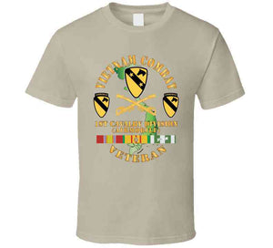 Vietnam Combat Veteran W 1st Cav Dui X 300 T Shirt