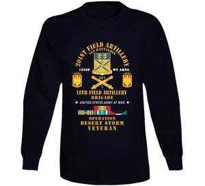 Army - 1st Battalion, 201st Artillery, 18th Fa Bde - Operation Desert Storm Veteran X 300 T Shirt