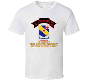 Army - C Co 52nd Infantry - Patrol Dog - Ready Rifles T Shirt