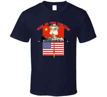 Load image into Gallery viewer, Govt - War On The Horizon - China Flag - Us Flag W Missile Firing - Atomic Blast X300 Classic T Shirt, Crewneck Sweatshirt, Hoodie, Long Sleeve
