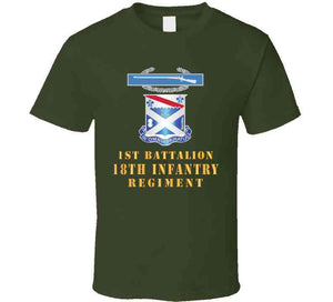 Army - 1st Bn 18th Inf W Dui - Cib X 300 T Shirt