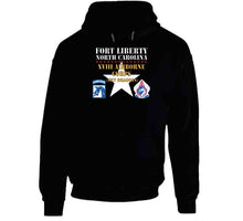 Load image into Gallery viewer, Army - Fort Liberty North Carolina - Xviii Airborne Corps (sky Dragons) - Ssi - Dui X 300 T Shirt
