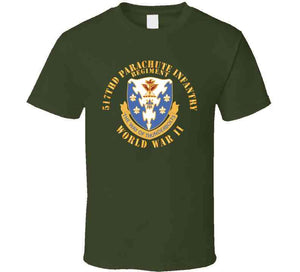 Army  - 517th Parachute Infantry Regiment - Wwii W Dui X 300 T Shirt