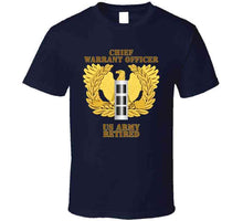Load image into Gallery viewer, Army - Emblem - Warrant Officer - Cw3 - Retired T Shirt
