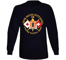 Load image into Gallery viewer, Army - 38th Signal Battalion - Dui - Us Army W Bn Number - Sig Br X 300 T Shirt
