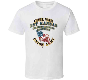 Civil War - 1st Kansas Colored Infantry Regiment - Usa X 300 T Shirt