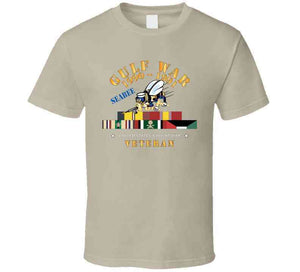 Gulf War 1990 - 1991 W Svc Ribbons - Car - Seabee X 300 T Shirt