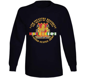 Army - Dui - 14th Infantry Regiment The Right Of The Line W Vn Svc X 300 Classic T Shirt, Crewneck Sweatshirt, Hoodie, Long Sleeve