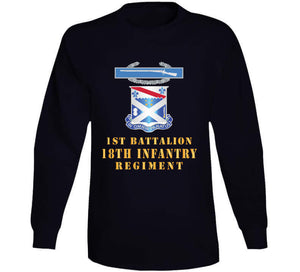 Army - 1st Bn 18th Inf W Dui - Cib X 300 T Shirt