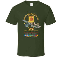 Load image into Gallery viewer, Dui - 969th Field Artillery Battalion - Dui W Br - From Harlem To Hitler - 155mm Gun - Crew - Eur Svc Wwii - V1 X 300 T Shirt
