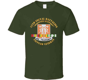 52nd Signal Battalion (modified Support) W Svc Ribbon X 300 T Shirt