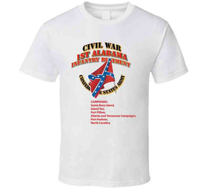 Civil War - 1st Alabama Infantry Regiment - Csa X 300 T Shirt