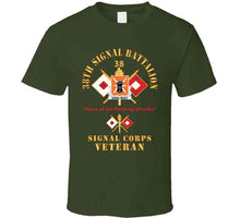 Load image into Gallery viewer, Army - 38th Signal Battalion - Dui - Us Army W Bn Number - Sig Br  - Voice Of The Pershing Missiles Svcx 300 T Shirt
