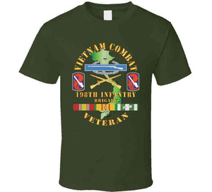 Vietnam Combat Infantry Veteran W 198th Inf Bde Ssi X 300 T Shirt