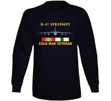 Load image into Gallery viewer, Airplane - B-47 Stratojet Bomber - Front - Cold War Veteran W Cold Svc X 300 T Shirt
