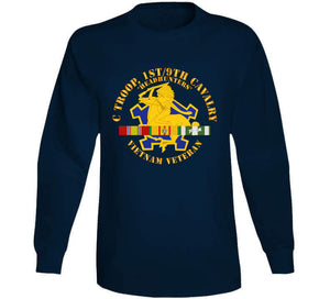 C Troop, 1st-9th Cavalry - Headhunters - Vietnam Vet W 1966-1967 Vn Sv Svc Classic T Shirt, Crewneck Sweatshirt, Hoodie, Long Sleeve