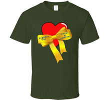 Load image into Gallery viewer, Army - Heart - Yellow Ribbon - Support Troops And Vets X 300 Classic T Shirt, Crewneck Sweatshirt, Hoodie, Long Sleeve
