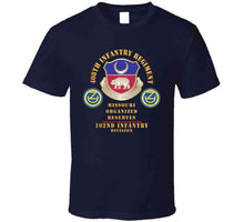 Load image into Gallery viewer, Army - 408th Infantry Regiment, 102nd Infantry Div - Missouri Organized Reserves X 300 T Shirt
