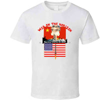 Load image into Gallery viewer, Govt - War On The Horizon - China Flag - Us Flag W Missile Firing - Atomic Blast X300 Classic T Shirt, Crewneck Sweatshirt, Hoodie, Long Sleeve
