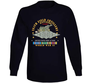 Dui - 284th Field Artillery Battalion - Dui W Br - 105mm Gun - Crew - Eur Svc Wwii X 300 Classic T Shirt, Crewneck Sweatshirt, Hoodie, Long Sleeve