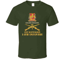 Load image into Gallery viewer, Army - 1st Bn 14th Infantry W Dui - Inf Branch X 300 Classic T Shirt, Crewneck Sweatshirt, Hoodie, Long Sleeve
