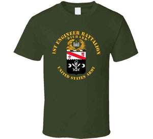 Army - Coa - 1st Engineer Battalion - Diehard T Shirt
