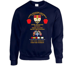 Army - 110th Infantry Regiment - 28th Inf Div, Nato - New Ulm, Germany W Cold Svc X 300 Classic T Shirt, Crewneck Sweatshirt, Hoodie, Long Sleeve