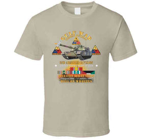 Desert Storm - 2nd Armored Div - Combat Veteran W Gulf Svc - Hell On Wheels X 300 T Shirt