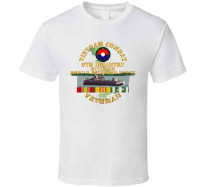 Army - Vietnam Combat Vet W 9th Inf Div - Mobile Riverine Force W Vn Svc Classic T Shirt, Crewneck Sweatshirt, Hoodie, Long Sleeve