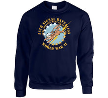 Load image into Gallery viewer, Army - 56th Signal Battalion W Emblem - (the Message Must Go Through) -  Wwii X 300 Classic T Shirt, Crewneck Sweatshirt, Hoodie, Long Sleeve

