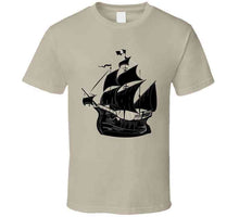 Load image into Gallery viewer, Pirate Ship - W Pirate Flag - Silhouette X 300 T Shirt
