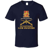 Load image into Gallery viewer, Army - 1st Bn 14th Infantry W Dui - Inf Branch X 300 Classic T Shirt, Crewneck Sweatshirt, Hoodie, Long Sleeve
