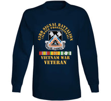 Load image into Gallery viewer, Army - 43rd Signal Battalion - Vietnam War Veteran - Dui W Vn Svc X 300 T Shirt
