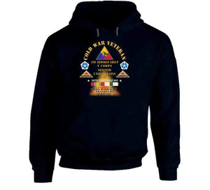 Cold War Vet -  4th Armored Group - Frankfurt Germany W Fire - V Corps, 7th Us Army Ssi W Dui - Cold X 300 Classic T Shirt, Crewneck Sweatshirt, Hoodie, Long Sleeve