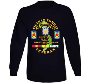 Vietnam Combat Veteran W D Troop - 17th Cav - 199th Inf Bde W Svc Classic T Shirt, Crewneck Sweatshirt, Hoodie, Long Sleeve