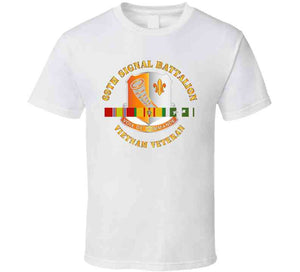 69th Signal Battalion - Vietnam Veteran W Vn Svc Cen T Shirt