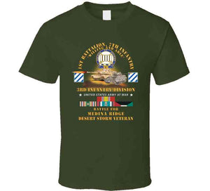 Army - 1st Battalion, 7th Infantry - 3rd Id - Battle Medina Ridge W M1 - M2 - Desert Storm Veteran X 300 Classic T Shirt, Crewneck Sweatshirt, Hoodie, Long Sleeve