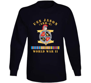 Navy - Uss Jason (arh-8) - Wwii W  Pac Svc X 300 Classic T Shirt, Crewneck Sweatshirt, Hoodie, Long Sleeve