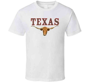 Texas - Rattler Skin -texas Longhorn - Outline Red X 300 Classic T Shirt, Crewneck Sweatshirt, Hoodie, Long Sleeve