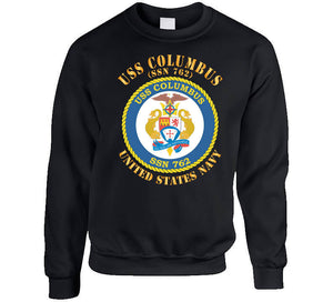 Navy - Uss Columbus Ssn 762 W Txt X 300 T Shirt