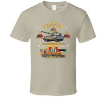 Load image into Gallery viewer, Desert Storm - 2nd Armored Div - Combat Veteran W Gulf Svc X 300 T Shirt
